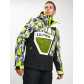 Горнолыжная куртка анорак мужская зеленого цвета 77027Z
