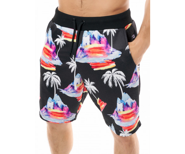 Шорты трикотажные мужские черного цвета 225270Ch