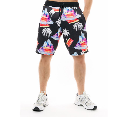 Шорты трикотажные мужские черного цвета 225270Ch