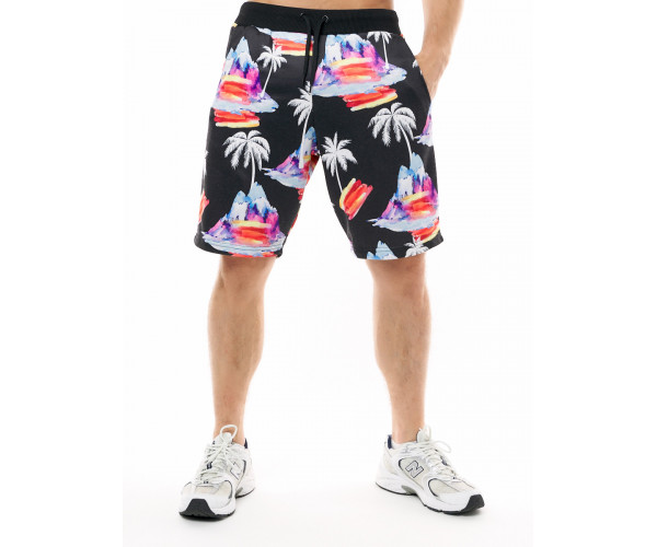 Шорты трикотажные мужские черного цвета 225270Ch