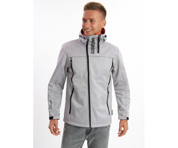 Ветровка мужская светло-серого цвета 775SS