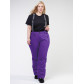 Женские зимние горнолыжные брюки большого размера фиолетового цвета 1878F