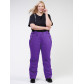 Женские зимние горнолыжные брюки большого размера фиолетового цвета 1878F