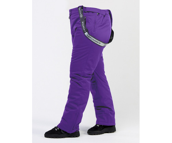 Женские зимние горнолыжные брюки большого размера фиолетового цвета 1878F