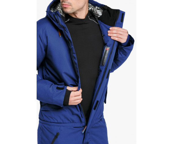 Мужской зимний комбинезон синего цвета 18126S
