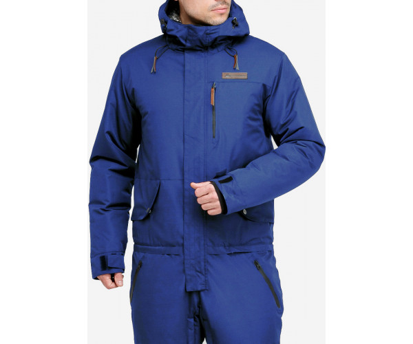 Мужской зимний комбинезон синего цвета 18126S
