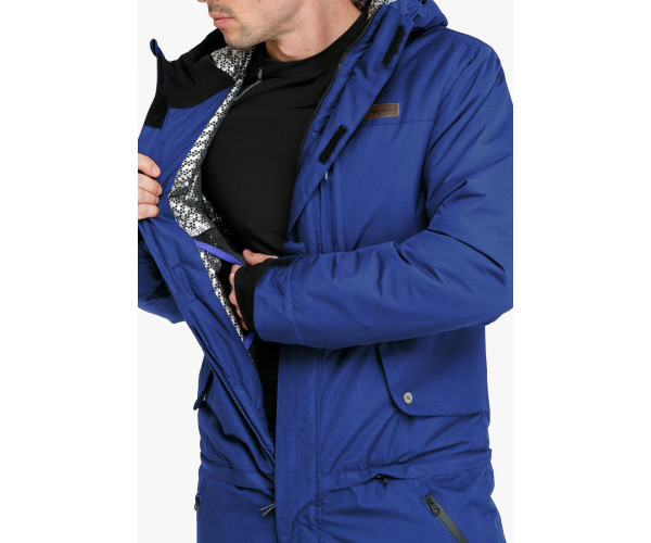 Мужской зимний комбинезон синего цвета 18126S