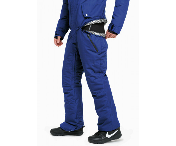 Мужской зимний комбинезон синего цвета 18126S