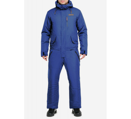 Мужской зимний комбинезон синего цвета 18126S