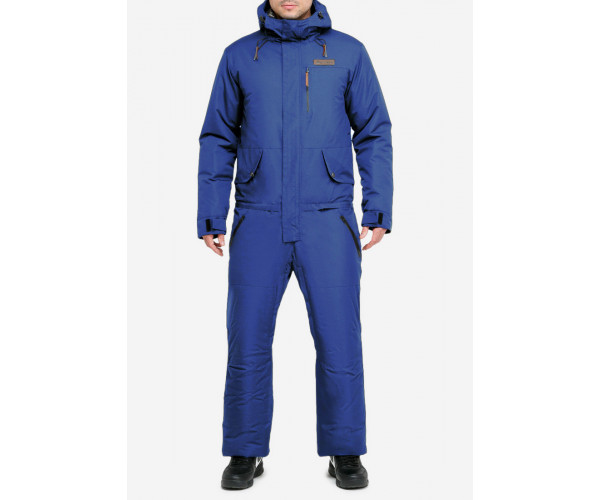 Мужской зимний комбинезон синего цвета 18126S