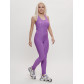Комбинезон для фитнеса женский фиолетового цвета 2005F