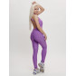 Комбинезон для фитнеса женский фиолетового цвета 2005F