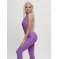 Комбинезон для фитнеса женский фиолетового цвета 2005F