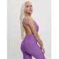 Комбинезон для фитнеса женский фиолетового цвета 2005F