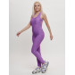 Комбинезон для фитнеса женский фиолетового цвета 2005F