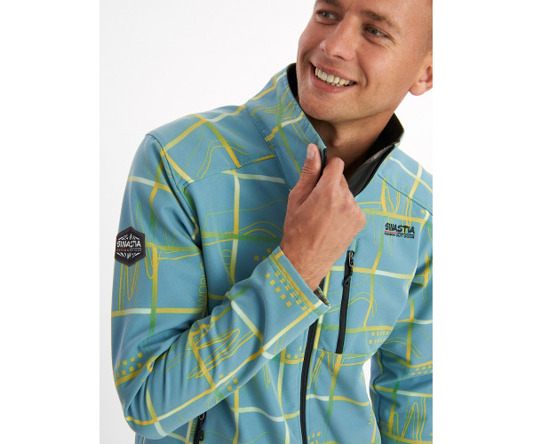 Ветровка мужская голубого цвета 627Gl