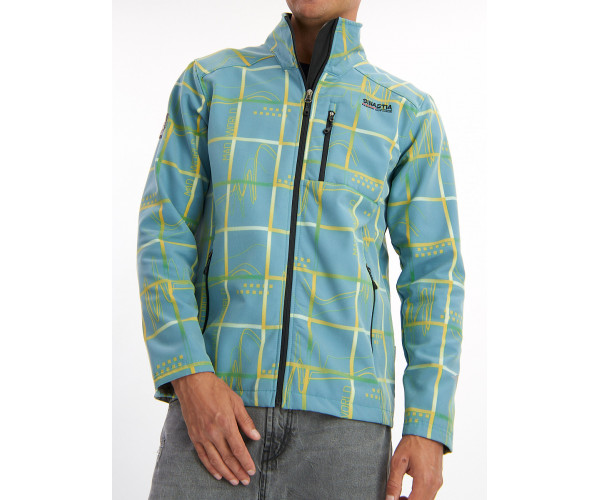 Ветровка мужская голубого цвета 627Gl