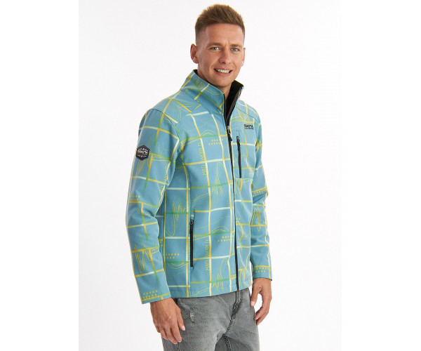 Ветровка мужская голубого цвета 627Gl