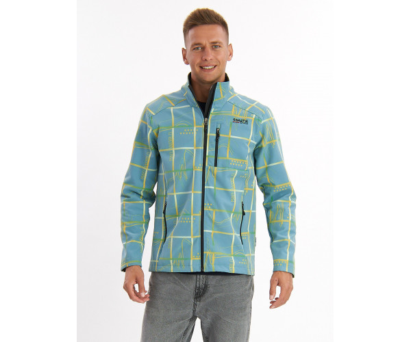 Ветровка мужская голубого цвета 627Gl