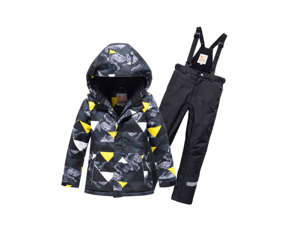 Горнолыжный костюм Valianly для мальчика темно-серого цвета 9017TC