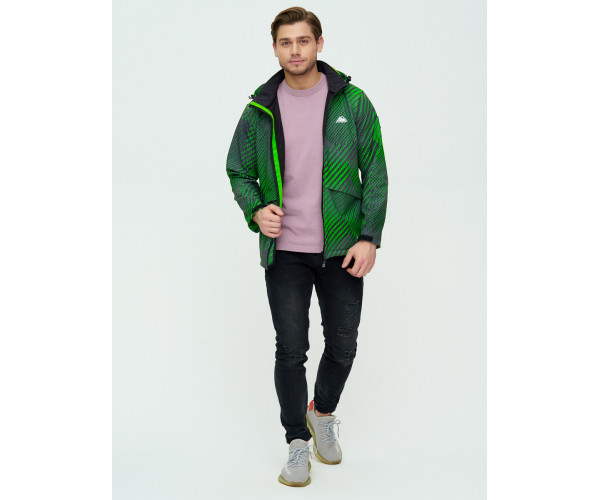 Ветровка подростковая  зеленого цвета 2102Z