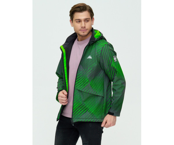 Ветровка подростковая  зеленого цвета 2102Z