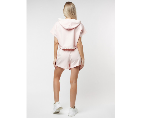 Костюм шорты и топ розового цвета 21117R