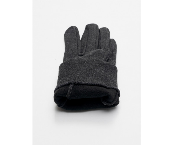 Спортивные перчатки демисезонные женские темно-серого цвета 602TC