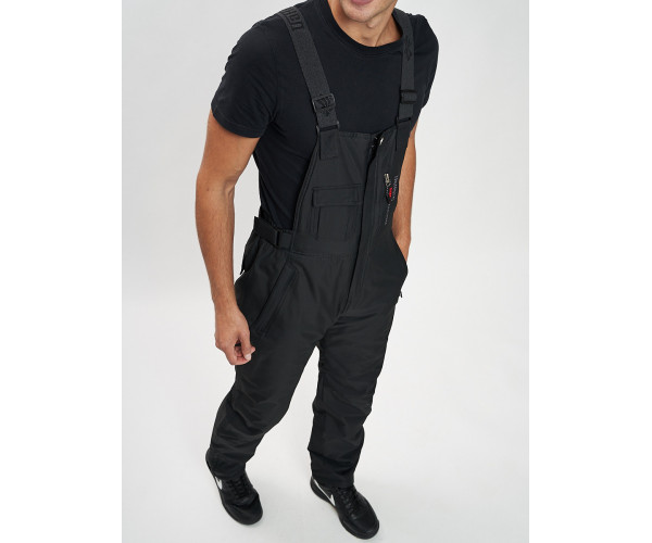 Горнолыжный костюм мужской темно-серого цвета 077010TC