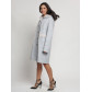 Полупальто зимнее женское светло-серого цвета 42113SS
