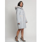 Полупальто зимнее женское светло-серого цвета 42113SS