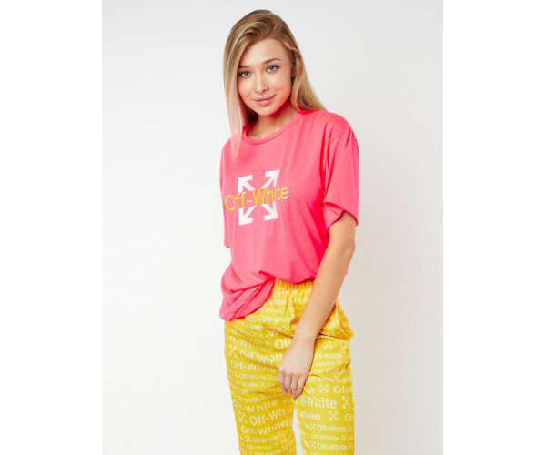 Джоггеры с футболкой розового цвета 222065R