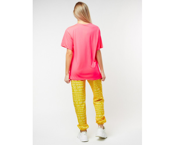 Джоггеры с футболкой розового цвета 222065R
