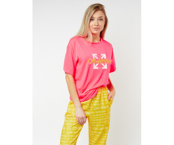 Джоггеры с футболкой розового цвета 222065R