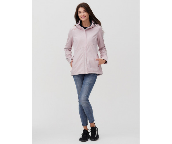 Ветровка  женская розового цвета 2035R