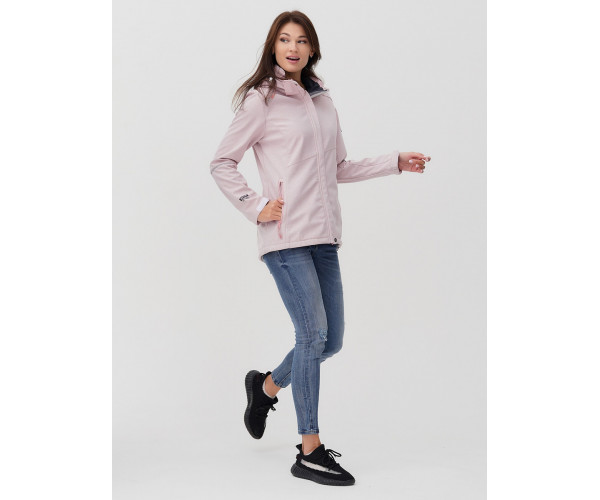 Ветровка  женская розового цвета 2035R
