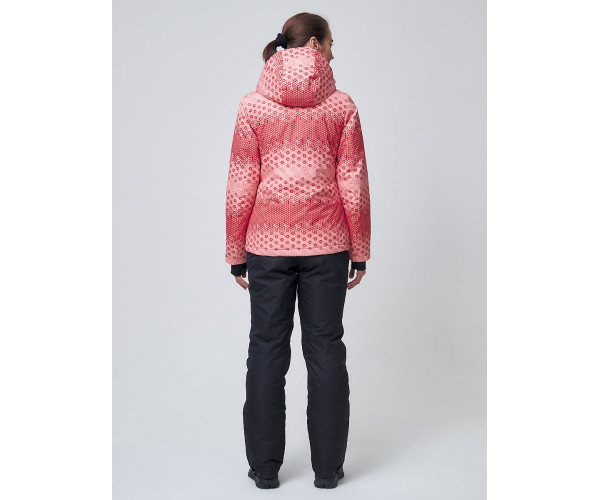 Женская зимняя горнолыжная куртка персикового цвета 1786P