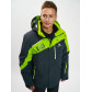 Горнолыжная куртка мужская большого размера зеленого цвета 77029Z