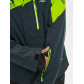 Горнолыжная куртка мужская большого размера зеленого цвета 77029Z