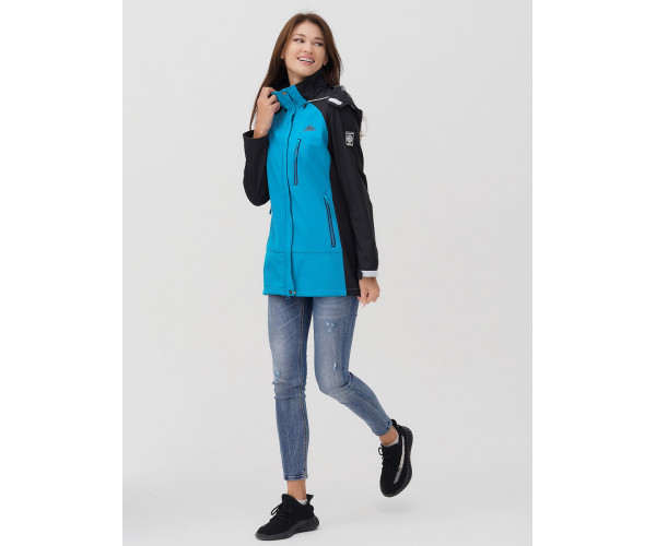 Ветровка  женская синего цвета 2030S