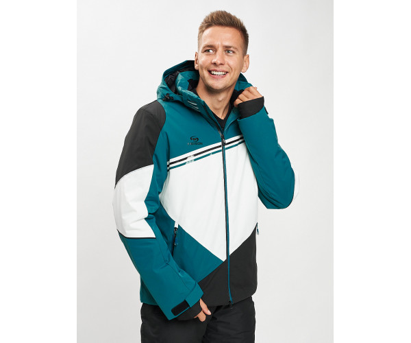 Горнолыжная куртка мужская темно-зеленого цвета 77016TZ