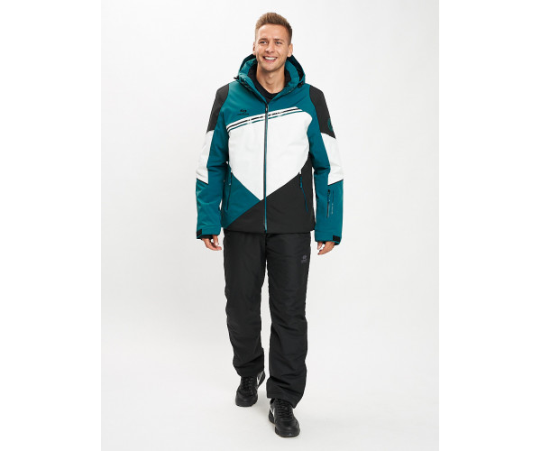 Горнолыжная куртка мужская темно-зеленого цвета 77016TZ