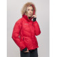 Пуховик еврозима с мехом Valianly красного цвета 22107Kr