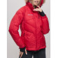 Пуховик еврозима с мехом Valianly красного цвета 22107Kr