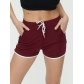 Спортивные шорты женские бордового цвета 3019Bo