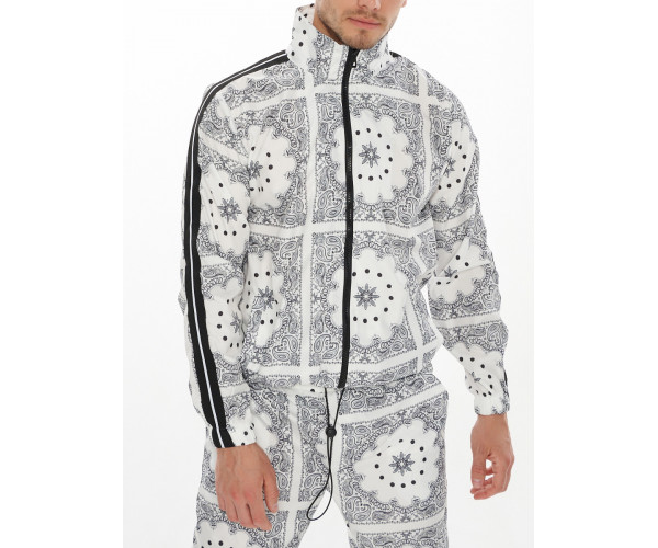 Спортивный костюм плащевка белого цвета 9148Bl