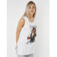 Футболка без рукавов женская белого цвета 8201Bl