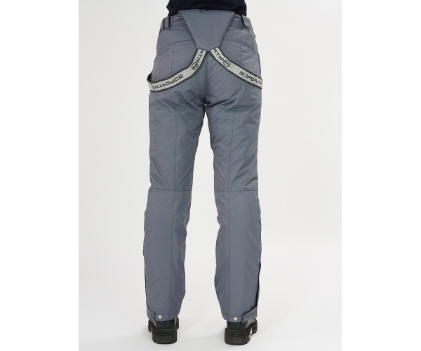 Брюки горнолыжные серого цвета 916Sr