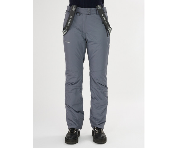 Брюки горнолыжные серого цвета 916Sr