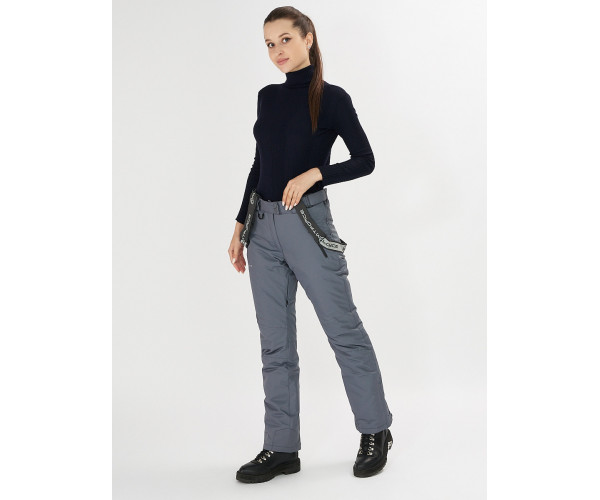 Брюки горнолыжные серого цвета 916Sr